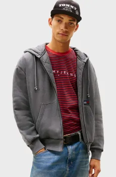 Мужское темно-серое худи CLASSICS Серый XL Tommy Jeans DM0DM22364