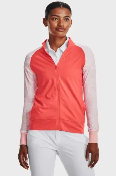 Женская коралловая спортивная кофта UA Storm Midlayer FZ Коралловый XS Under Armour 1377331-690