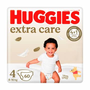 Подгузники Huggies Extra Care Mega размер 4 (8-16 кг), 60 шт Подгузники Huggies Extra Care Mega размер 4 (8-16 кг), 60 шт