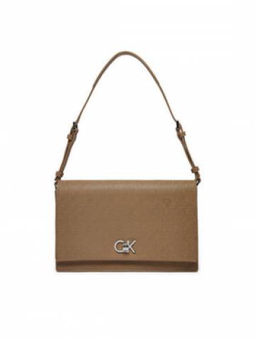 Calvin Klein Сумка Ck Elongated Shoulder Bag_Mono K60K613139 Бежевий Calvin Klein Сумка Ck Elongated Shoulder Bag_Mono K60K613139 Бежевий