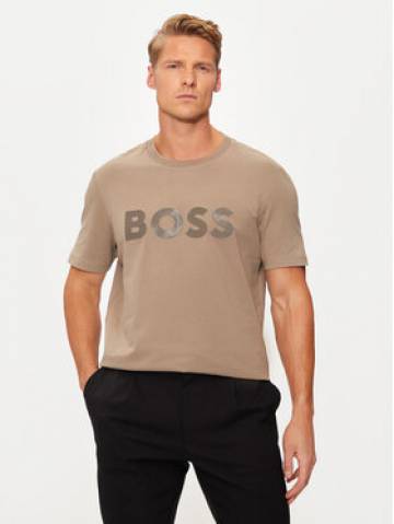BOSS Футболка Mirror 2 50525087 Бежевий Regular Fit BOSS Футболка Mirror 2 50525087 Бежевий Regular Fit