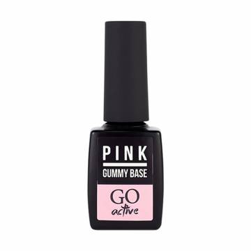 Камуфлирующая база для гель-лака GO Active Gummy Base 03 Pink, 10 мл Камуфлирующая база для гель-лака GO Active Gummy Base 03 Pink, 10 мл
