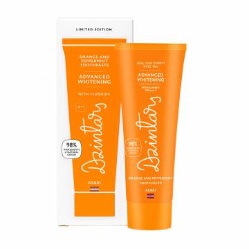 Отбеливающая зубная паста Dzintars Asari Advanced Whitening Orange And Peppermint Toothpaste, 75 мл