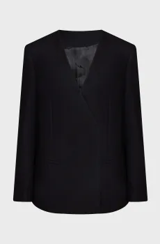Женский черный шерстяной жакет SOFT WOOL TAILORED BLAZER Черный 36 Calvin Klein K20K205675