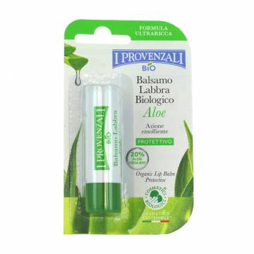 Бальзам для губ I Provenzali Aloe Lip Balm с органическим соком алоэ 20%, 5.5 мл Бальзам для губ I Provenzali Aloe Lip Balm с органическим соком алоэ 20%, 5.5 мл