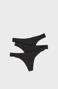 Женские трусики (3 шт) JACK Черный M Etam 6473523