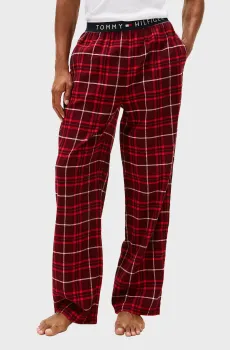 Мужские бордовые брюки в клетку FLANNEL Бордовый L Tommy Hilfiger UM0UM03589