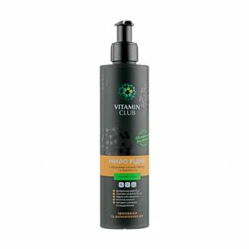 Жидкое мыло VitaminClub с эфирными маслами имбиря и эвкалипта, 250 мл Жидкое мыло VitaminClub с эфирными маслами имбиря и эвкалипта, 250 мл