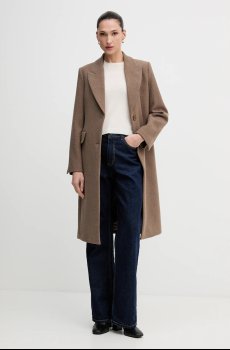 Шерстяное пальто Sisley