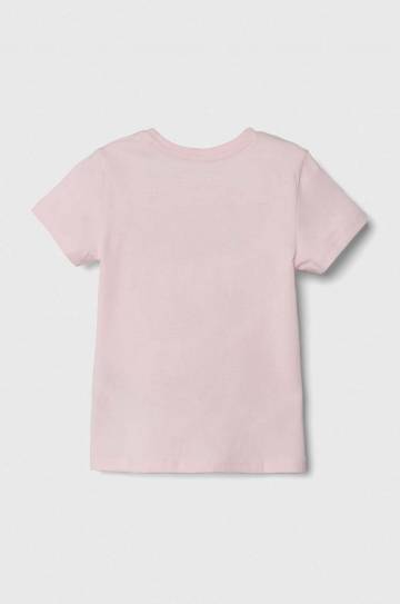 Детская хлопковая футболка Guess цвет розовый K73I56 K8HM0 Детская хлопковая футболка Guess цвет розовый K73I56 K8HM0
