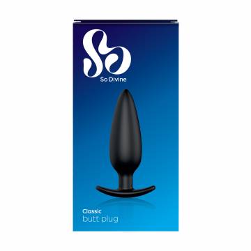 Анальная пробка So Divine Classic Butt Plug силиконовая, 1 шт Анальная пробка So Divine Classic Butt Plug силиконовая, 1 шт