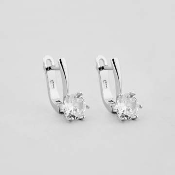 Серебряные серьги Minimal 92-0018б Серебряные серьги Minimal 92-0018б