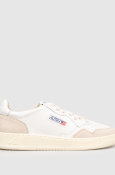 Белые кожаные кроссовки MEDALIST