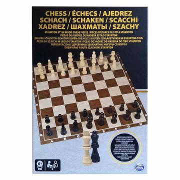 Настільна гра Spin Master Шахи дерев’яні фігури (SM98367/6033313) Настільна гра Spin Master Шахи дерев’яні фігури (SM98367/6033313)