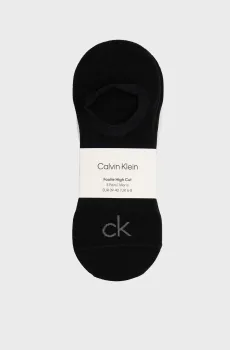Мужские черные следы (3 пары) FOOTIE HIGH CUT Черный 43-46 Calvin Klein 701236412