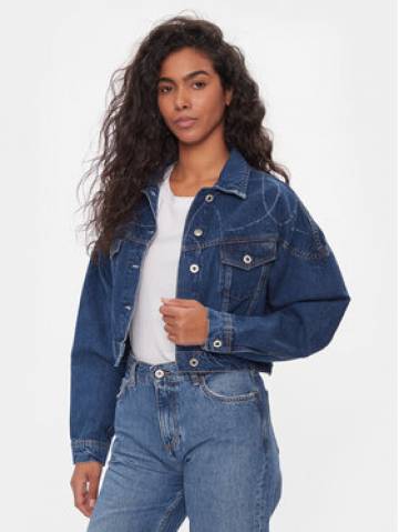 Pepe Jeans Джинсова куртка Foxley Logo PL402329 Голубий Oversize Pepe Jeans Джинсова куртка Foxley Logo PL402329 Голубий Oversize
