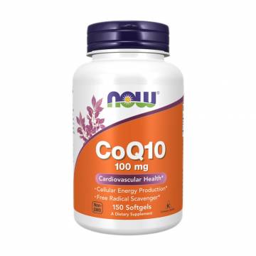 Коэнзим Q10 NOW foods CoQ10, 100 мг, 150 гелевых капсул Коэнзим Q10 NOW foods CoQ10, 100 мг, 150 гелевых капсул