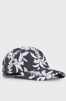 Мужская темно-синяя кепка с узором PALM LEI PRINTED CAP Синий ONESIZE Gant 9900231
