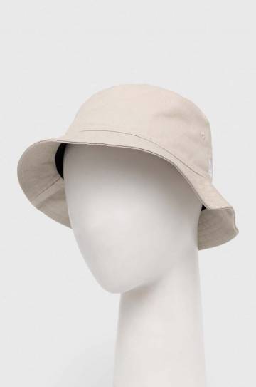 Шляпа из хлопка New Era цвет бежевый хлопковый Шляпа из хлопка New Era цвет бежевый хлопковый