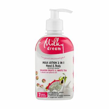 Молочный лосьон для рук и тела Milky Dream 2в1 Питахайя и белый чай, 250 мл Молочный лосьон для рук и тела Milky Dream 2в1 Питахайя и белый чай, 250 мл