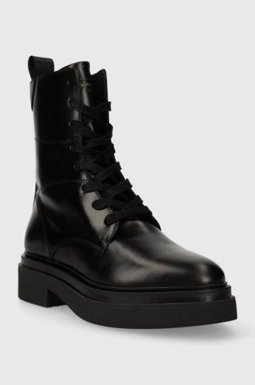 Кожаные полусапожки Gant Zandrin женские цвет чёрный на платформе 27541381.G00 Кожаные полусапожки Gant Zandrin женские цвет чёрный на платформе 27541381.G00