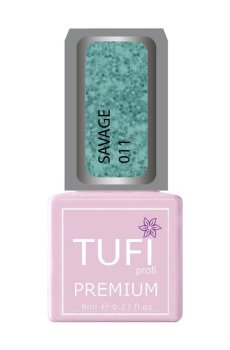 Уценка! Гель-лак для ногтей Tufi profi Premium Savage 011 Светоотражающая Ницца, 8 мл