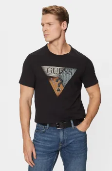 Мужская черная футболка Черный S Guess M5RI14.J1314;JBLK