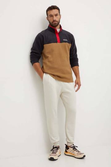 Спортивная кофта Columbia Steens Mountain Half Snap цвет коричневый узор 2097721 Спортивная кофта Columbia Steens Mountain Half Snap цвет коричневый узор 2097721