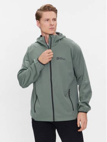 Jack Wolfskin Куртка softshell Feldberg Hoody 1306922 Зелений Regular Fit Jack Wolfskin Куртка softshell Feldberg Hoody 1306922 Зелений Regular Fit