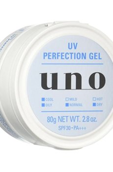 Мужской солнцезащитный крем-гель для лица FineToday Uno All In One UV Perfection Gel, SPF 30 PA+++, 80 г