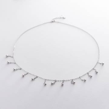 Серебряное колье "Шарики" 18885 Серебряное колье "Шарики" 18885