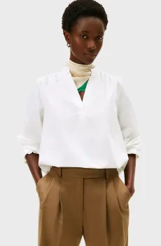 Женская белая блуза POPLIN Белый S Tommy Hilfiger WW0WW47929