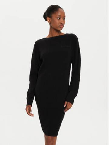 Armani Exchange Трикотажна сукня 6DYA1J YME3Z 1200 Чорний Regular Fit Armani Exchange Трикотажна сукня 6DYA1J YME3Z 1200 Чорний Regular Fit