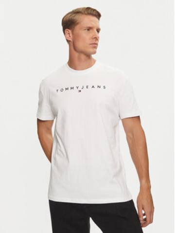 Tommy Jeans Футболка Linear Logo DM0DM20744 Білий Regular Fit Tommy Jeans Футболка Linear Logo DM0DM20744 Білий Regular Fit