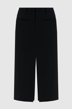 Черная юбка миди