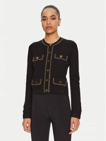 Elisabetta Franchi Кардиган MK63B46E2 110 Чорний Slim Fit Elisabetta Franchi Кардиган MK63B46E2 110 Чорний Slim Fit
