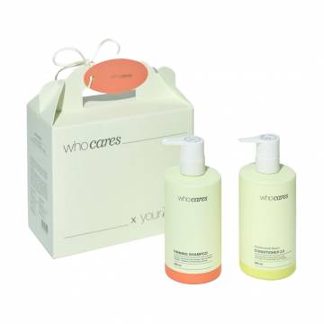 Набор для ухода за волосами Who Cares Hair Care Firming Set (шампунь, 300 мл + кондиционер, 300 мл) Набор для ухода за волосами Who Cares Hair Care Firming Set (шампунь, 300 мл + кондиционер, 300 мл)