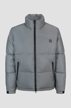 Мужская серая куртка Серый M HUGO 50496467;010