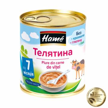 Детское мясное пюре Hame телятина, от 7 месяцев, 100 г Детское мясное пюре Hame телятина, от 7 месяцев, 100 г