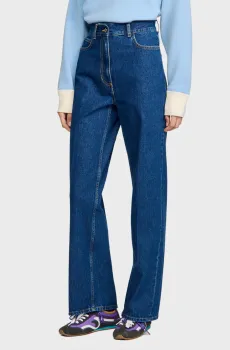 Женские синие джинсы Синий 38 Sandro SFPJE00945_Blue Jean