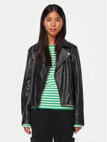 Pieces Шкіряна куртка Susse 17106570 Чорний Regular Fit Pieces Шкіряна куртка Susse 17106570 Чорний Regular Fit