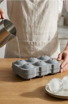 Силіконова форма для кубиків льоду - сірий