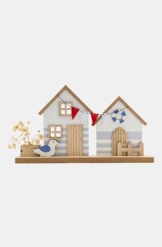 Настільна декоративна прикраса з мотивом будиночків - різнобарвний