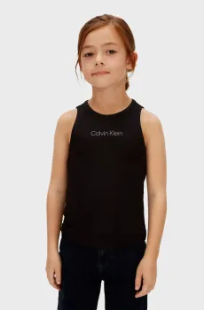Детский черный топ PUNTO Черный 12 Calvin Klein Jeans LVCKSJB20G