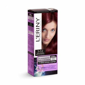 Стойкая крем-краска для волос LERINY Permanent Hair Color Cream 5.52 Благородное амароне, 115 мл Стойкая крем-краска для волос LERINY Permanent Hair Color Cream 5.52 Благородное амароне, 115 мл