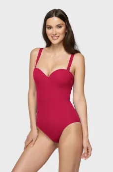 Женский малиновый купальник Малиновый 44C MARC&ANDRE L2326-961-N