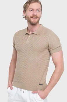 Мужское бежевое поло Бежевый XXL Pierre Cardin PC.-C5 51314.5094