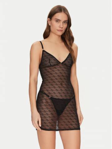 Guess Нічна сорочка O5RX02 KCLB0 Чорний Slim Fit Guess Нічна сорочка O5RX02 KCLB0 Чорний Slim Fit