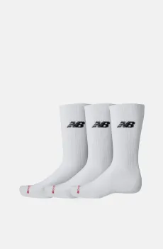 Белые носки NB Everyday Crew (3 пары) Белый 35-38 New Balance LAS51293WT