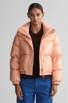 Женский персиковый пуховик CROPPED DOWN JACKET Оранжевый M Gant 4700295
